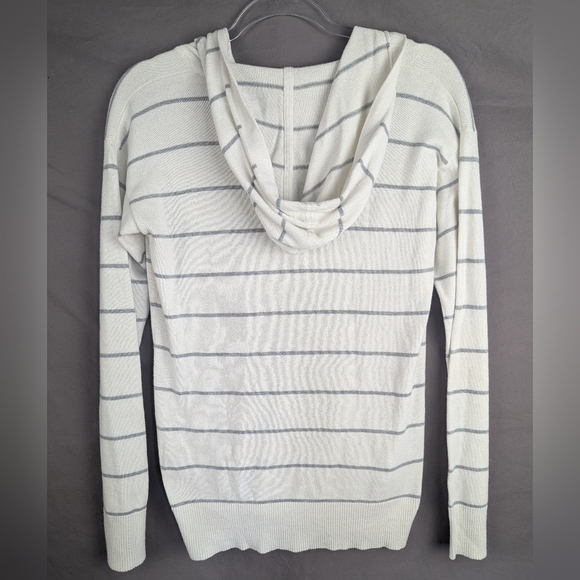 GAP Medium Striped Sweater Hoodie With Pockets Super Condition - Picture 2 of 13